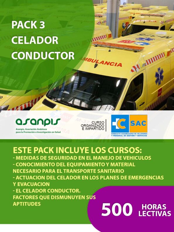 PACK 3 CELADOR CONDUCTOR